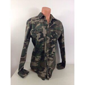 Wrangler Vintage Camouflage Shirt Womens Medium